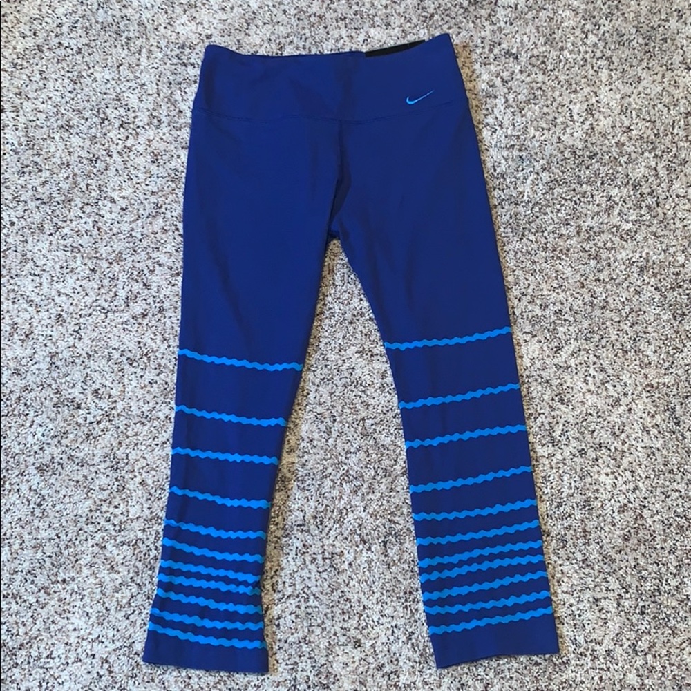 Nike New With Tags Dri-Fit Blue Leggings